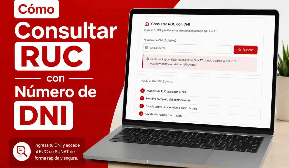 Cómo Consultar RUC con Número de DNI en 2026