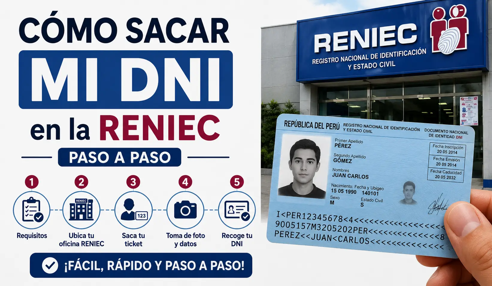 Cómo Sacar Mi DNI en la RENIEC Paso a Paso 2026