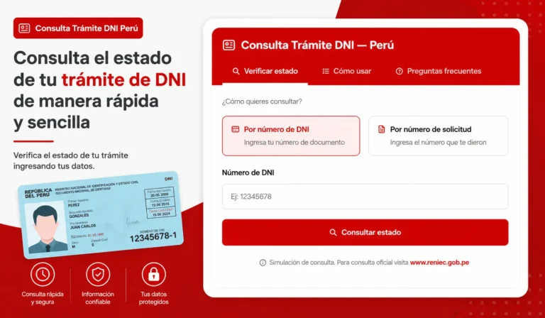 Consulta Trámite DNI Perú Guía Completa 2026