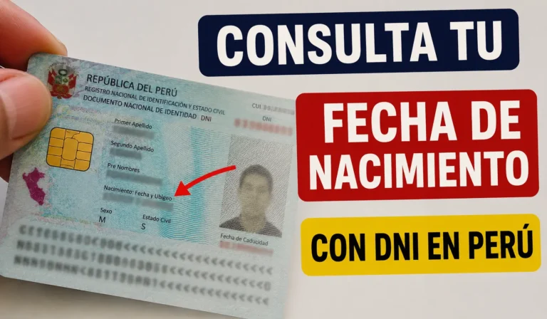 Consulta tu Fecha de Nacimiento con DNI en Perú