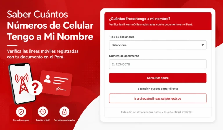 Saber Cuántos Números de Celular Tengo a Mi Nombre 2026